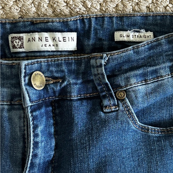 Anne Klein slim straight jeans with stretch size 8 - Picture 4 of 6